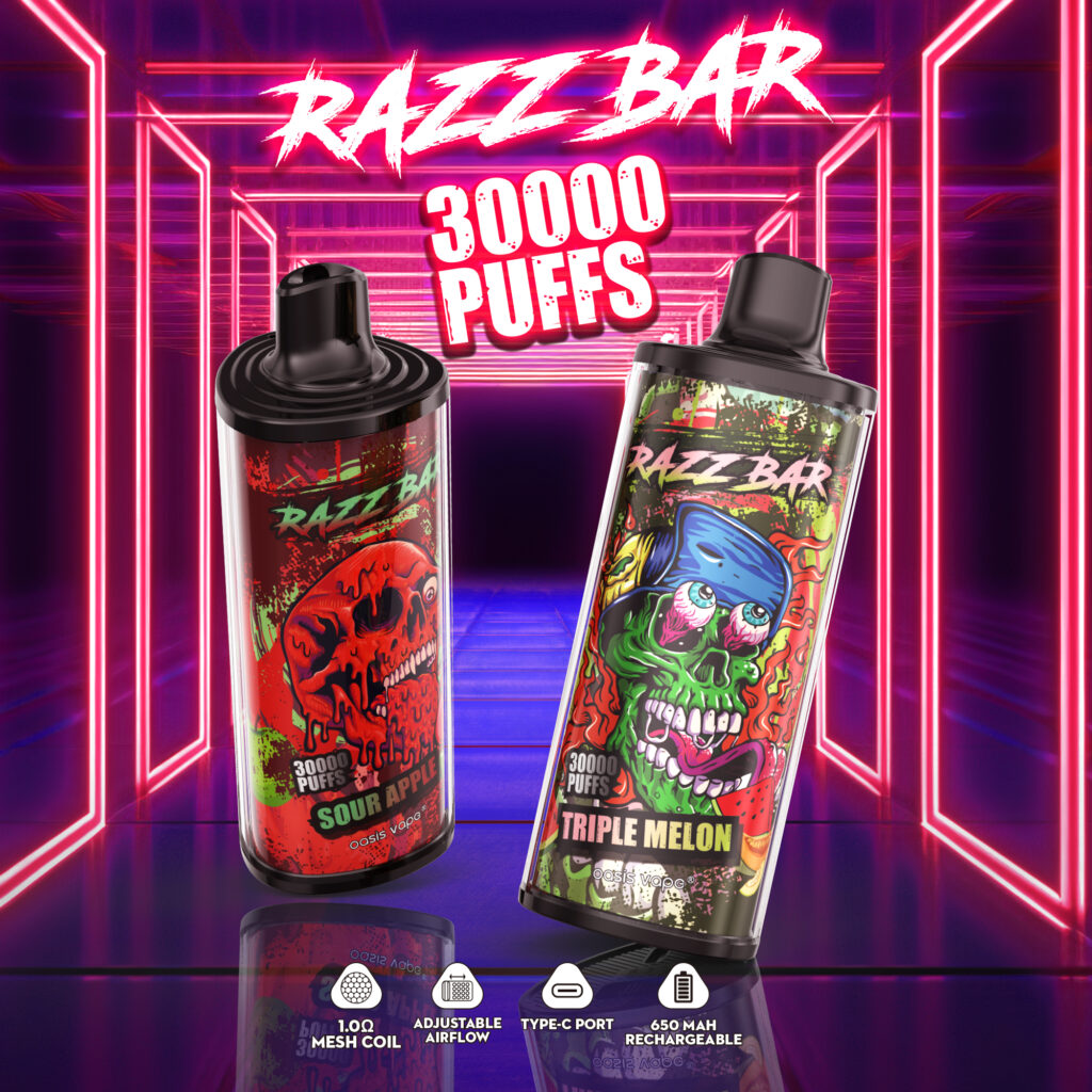 razz-bar-30000-puff wholesale disposable vapes with flavor switching and rechargeable disposable vape