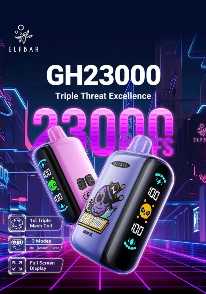 ELF-BAR-GH-23000-PUFF best disposable vape brands