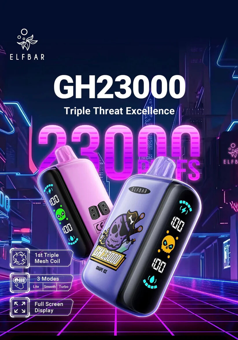 ELF-BAR-GH-23000-PUFF wholesale disposable vapes with flavor switching and best disposable vape brands