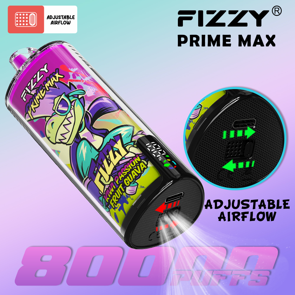 Fizzy Prime Max 80K Disposable Vape Main Body Front wholesale disposable vapes front view