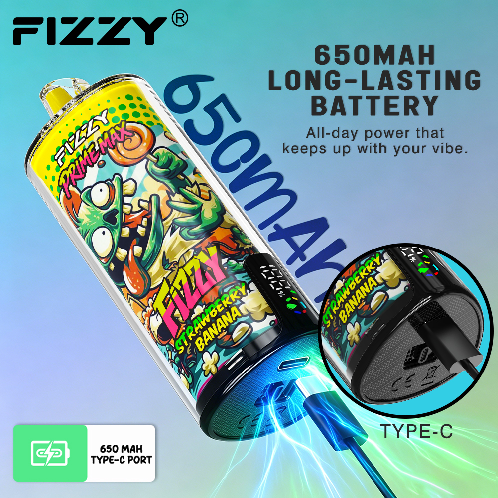 Fizzy Prime Max 80K Disposable Vape Main Body front1 wholesale disposable vape