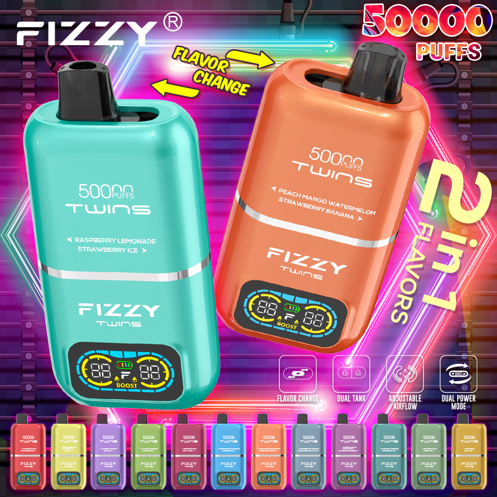 Fizzy Twins 50K Disposable Vape Main Body Flavordisposable vapes flavours