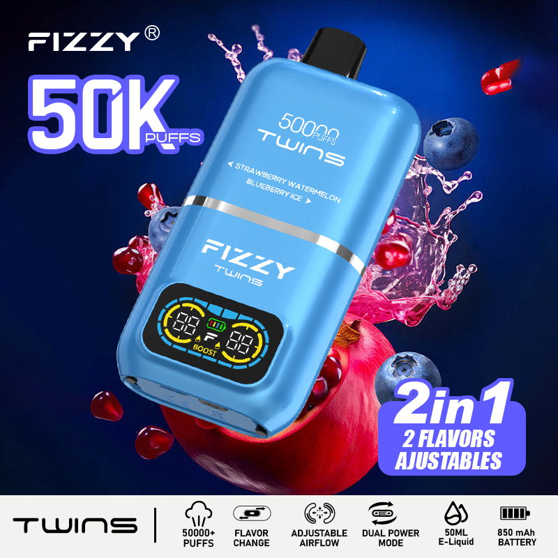 Fizzy Twins 50K Disposable Vape Main Body flavor2 wholesale disposable vape