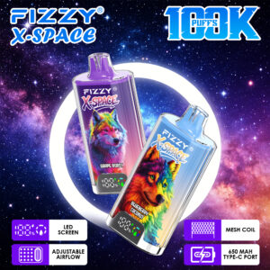 Fizzy X Space 100K Disposable Vape Main Body front2 wholesale disposable vape