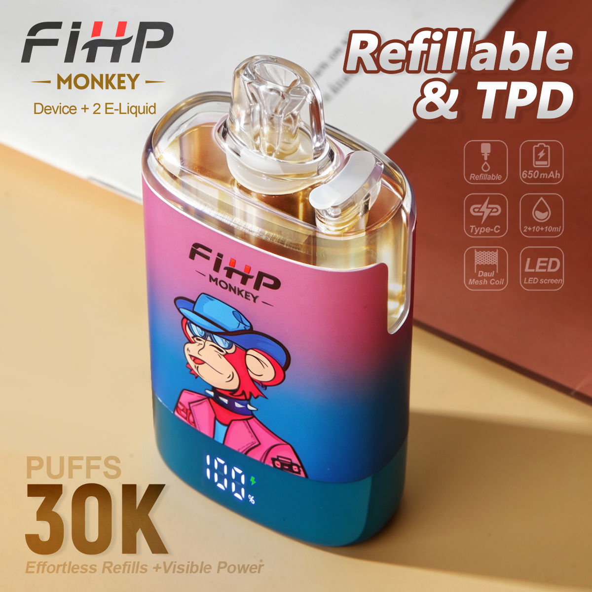 Fihp 30k Flavours 004 wholesale disposable vape